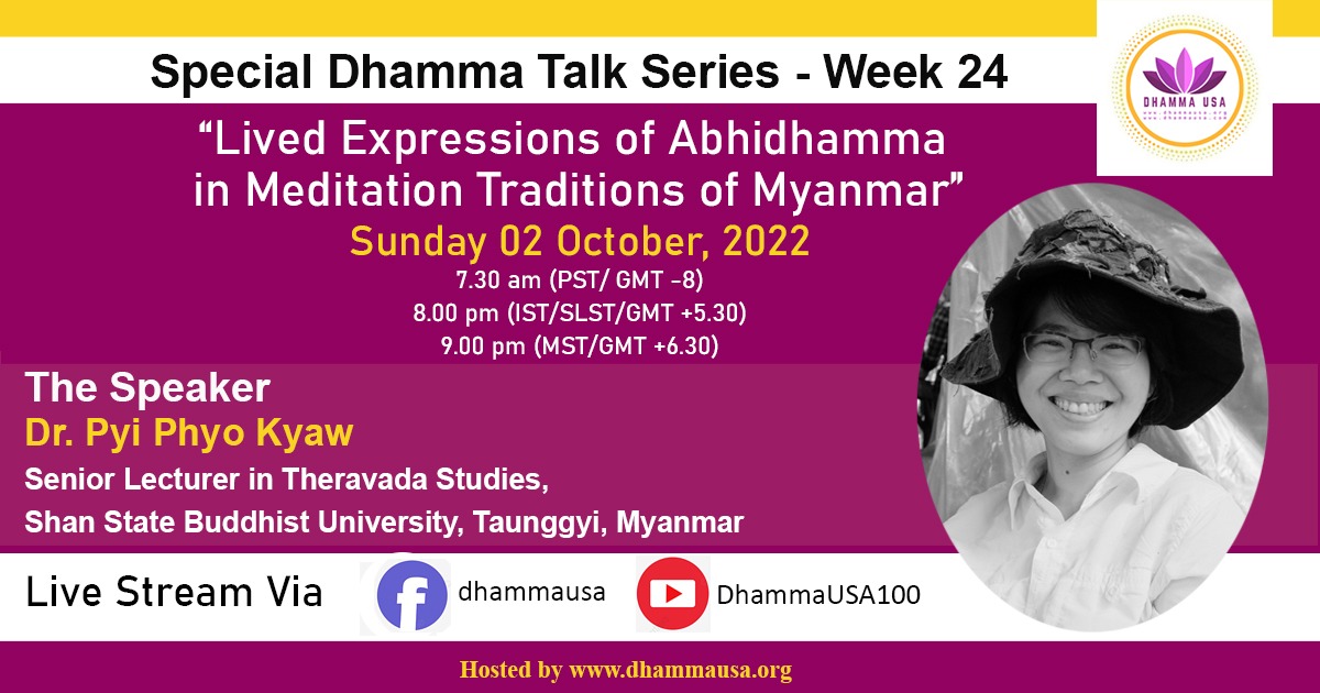 Lived Expressions of Abhidhamma in Meditation Traditions of Myanmar | By Dr. Pyi Phyo Kyaw