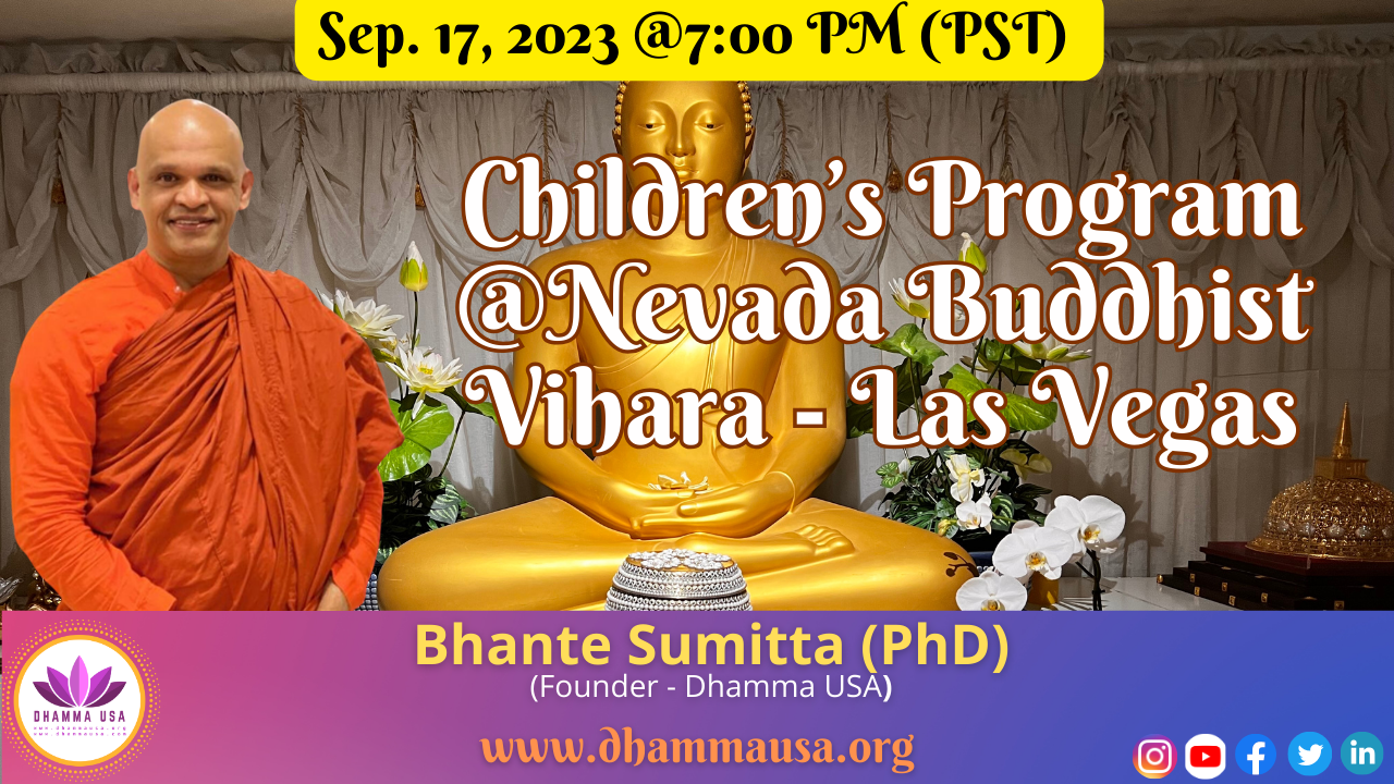 Children's Program at Nevada Buddhist Vihara